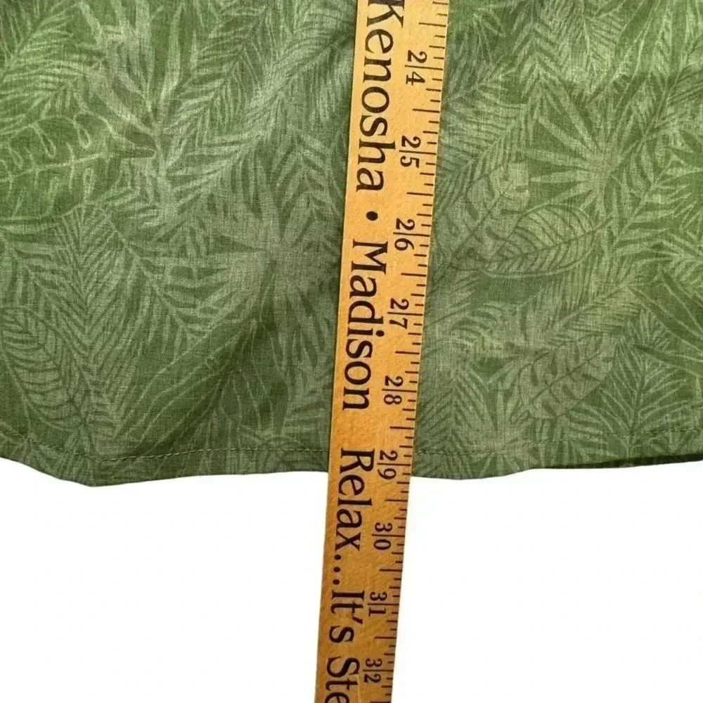 Avalanche Mens Short Sleeve Casual Button Down Hiking Outdoor Shirt Large Green - Picture 10 of 10